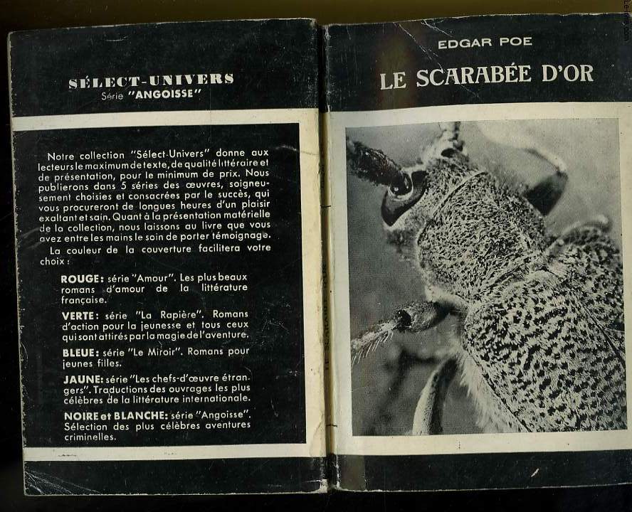 LE SCARABEE D'OR - SERIE ANGOISSE