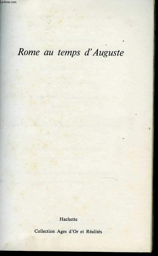 Rome au temps d'Auguste