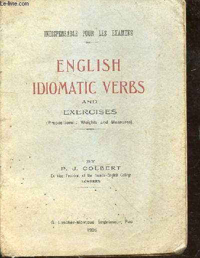 English idiomatic verbs and exercises