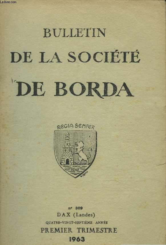 Bulletin de la Socit de Borda. N309