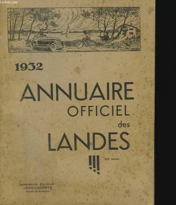 1932. Annuaire officiel des Landes