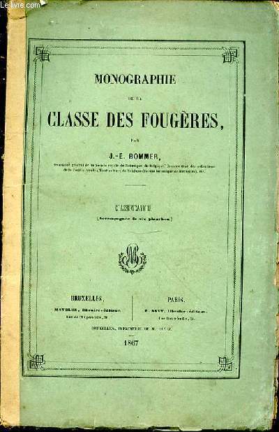 Monographie de la classe des fougres. Classification