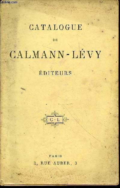 Catalogue de Calmann-Lvy diteurs