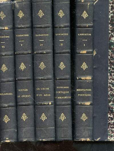 Oeuvres compltes de M.A. de Lamartine. Nouvelle dition illustre de 34 belles gravures sur acier et du portrait de l'auteur. 5 Tomes