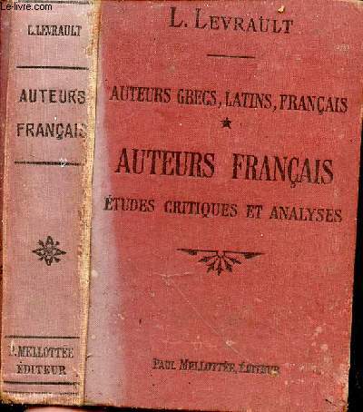 Auteurs franais : tudes critiques et analyses