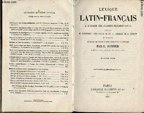 Lexique latin-franais