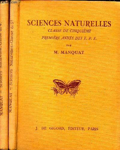 Sciences naturelles - 2 volumes - 1re et 2me anne