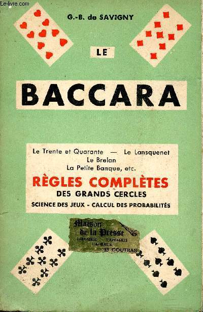 Le Baccara. Rgles compltes