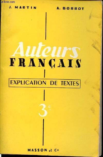 Auteurs franais. 3