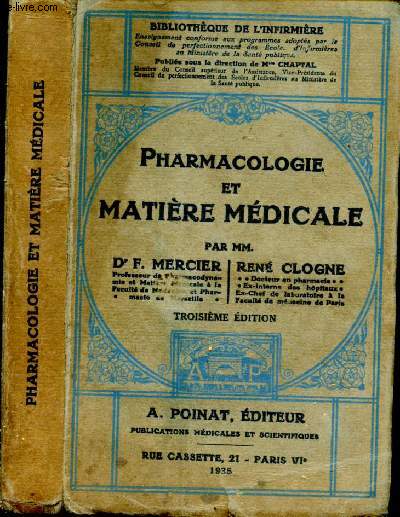 Pharmacologie et matire mdicale