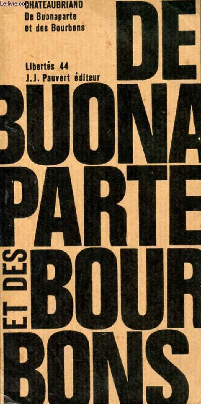 De Buonaparte et des Bourbos