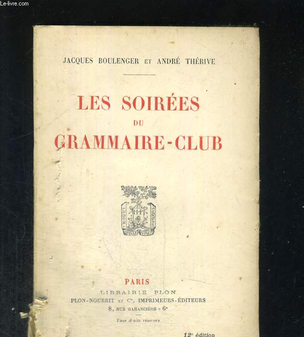 Les soires du grammaire-club
