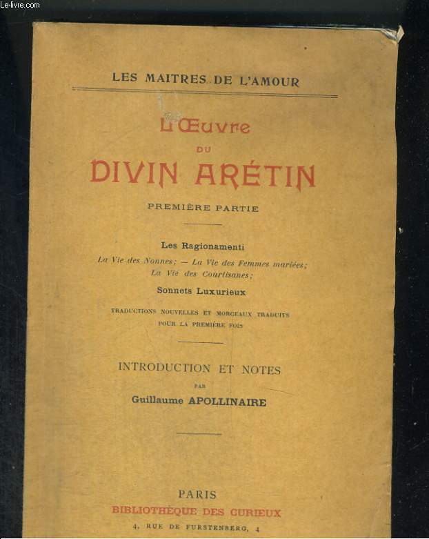 L'Oeuvre du divin Artin. Premire partie