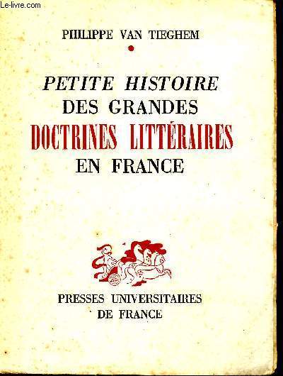 La littrature compare par P. VAN TIEGHEM, docteur s Lettres, professeur au lyce Louis-le-Grand, charg de confrences de littrature compare  la Sorbonne
