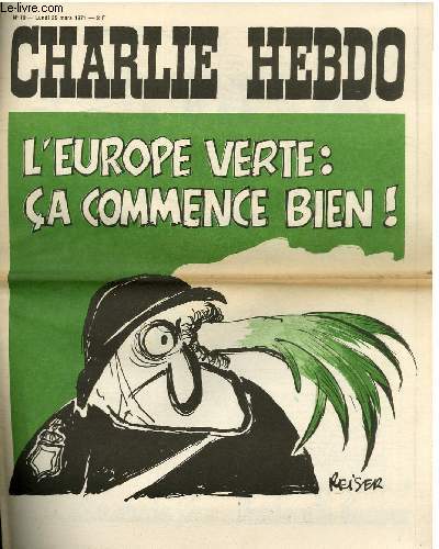 CHARLIE HEBDO N19 - L'EUROPE VERTE : CA COMMENCE BIEN