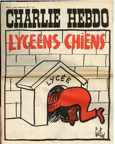 CHARLIE HEBDO N55 - LYCEENS CHIENS