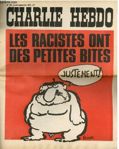 CHARLIE HEBDO N146 - LES RACISTES ONT DES PETITES BITES 