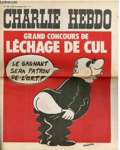 CHARLIE HEBDO N154 - GRAND CONCOURS DE LECHAGE DE CUL 