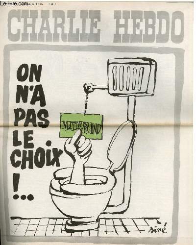 CHARLIE HEBDO N180 - ON N'A PAS LE CHOIX !