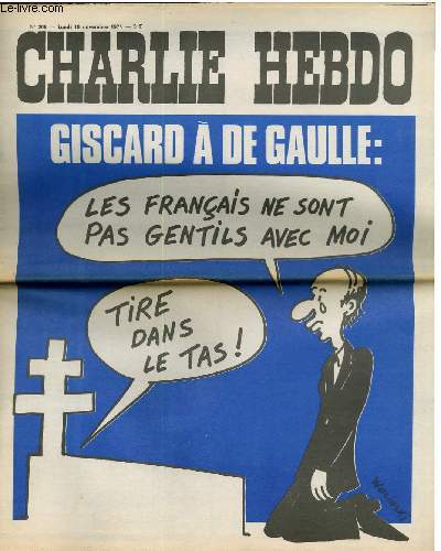 CHARLIE HEBDO N209 - GISCARD A DE GAULLE 