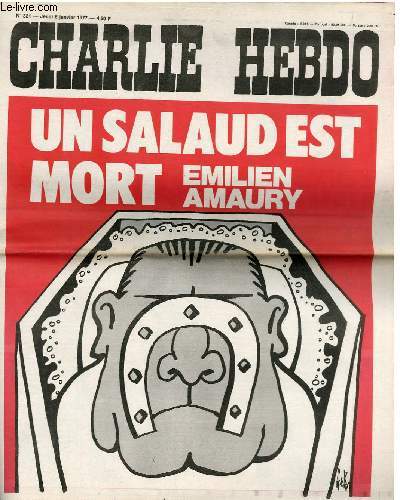 CHARLIE HEBDO N321 - UN SALAUD EST MORT, EMILIEN AMAURY
