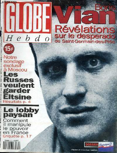 GLOBE HEBDO N34 - Boris Vian : Rvlations sur le desperado de Saint-Germain-des-prs