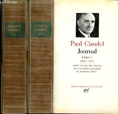 JOURNAL EN 2 TOMES : TOME 1 (1904-1932) + TOME 2 (1933-1955).