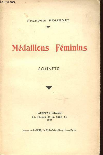 MEDAILLONS FEMININS - SONNETS