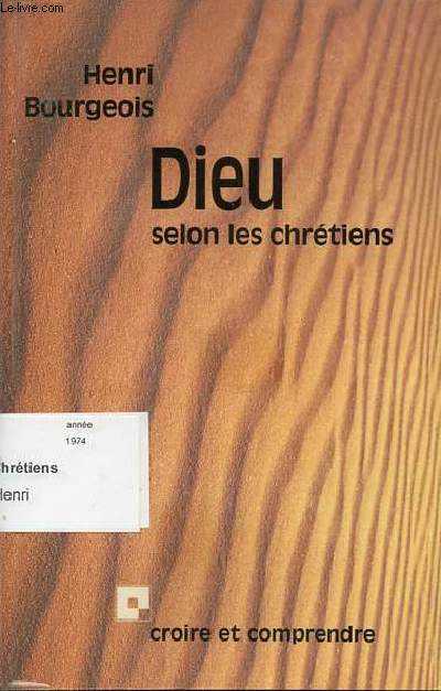 DIEU SELON LES CHRETIENS - COLLECTION 