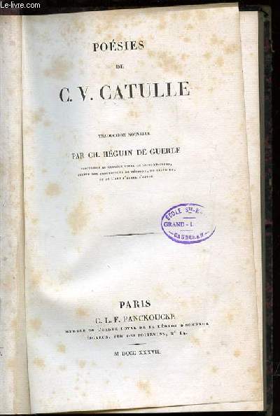 POESIES DE C. V. CATULLE.