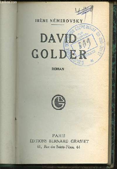 DAVID GOLDER - EDITION ORIGINALE.