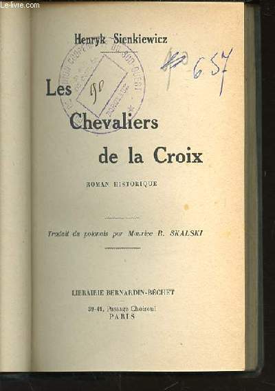LES CHEVALIERS DE LA CROIX.