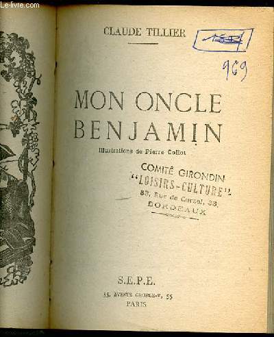 MON ONCLE BENJAMIN.