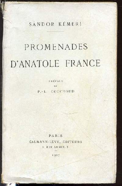 PROMENADES D'ANATOLE FRANCE.