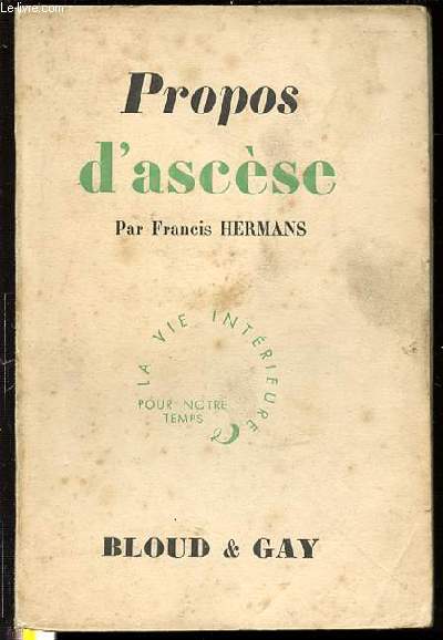 PROPOS D'ASCESE - COLLECTION 