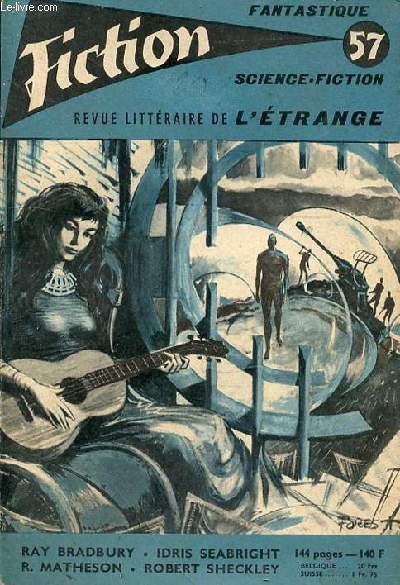 FICTION N57 - REVUE LITTERAIRE DE L'ETRANGE - SCIENCE FICTION - AOUT 1958