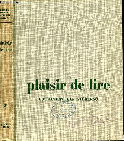 PLAISIR DE LIRE - 3e