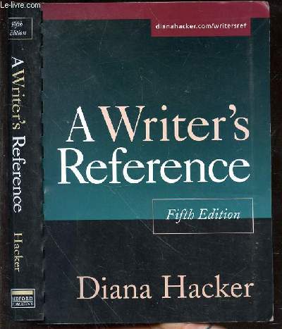 A WRITER REFERENCE - FIFTH EDITION