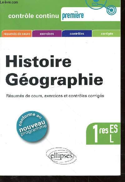 HISTOIRE GEOGRAPHIE - 1RES ES - L