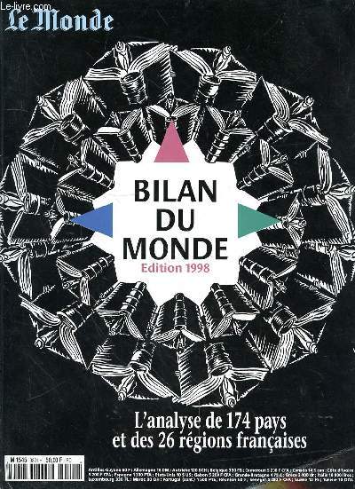 LE MONDE - BILAN DU MONDE EDITION 1998 - L'ANALYSE DE 174 PAYS ET DES 26 REGIONS FRANCAISES