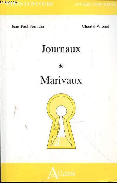 JOURNAUX DE MARIVAUX