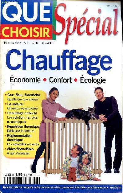 QUE CHOISIR N50 - DECEMBRE 2001 - SPECIAL CHAUFFAGE -