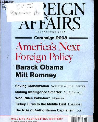 FOREIGN AFFAIRS - N4 - VOLUME 86- JULY-AUGUST 2007 -